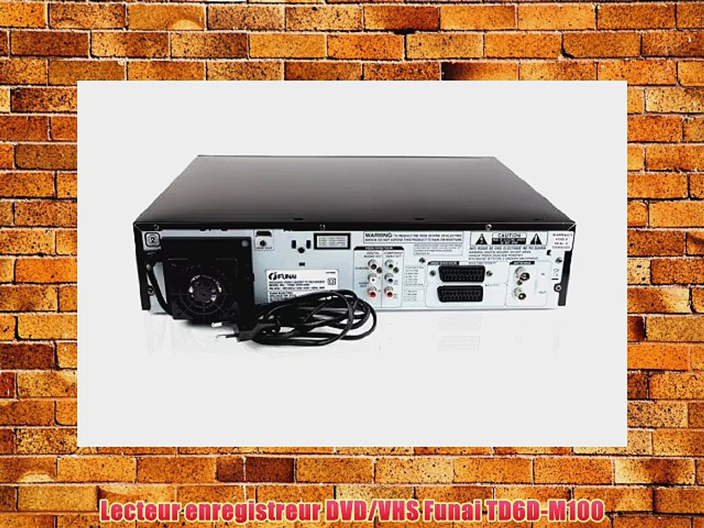 Lecteur enregistreur DVD/VHS Funai TD6D-M100 - video Dailymotion