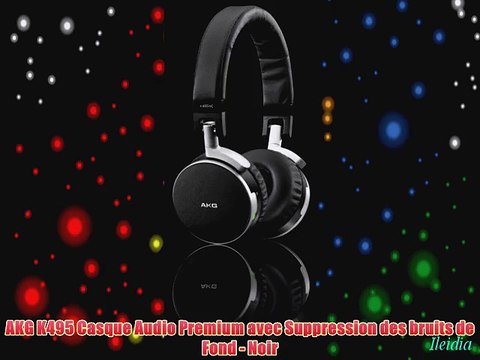 AKG K495 Casque Audio Premium avec Suppression des bruits de Fond - Noir