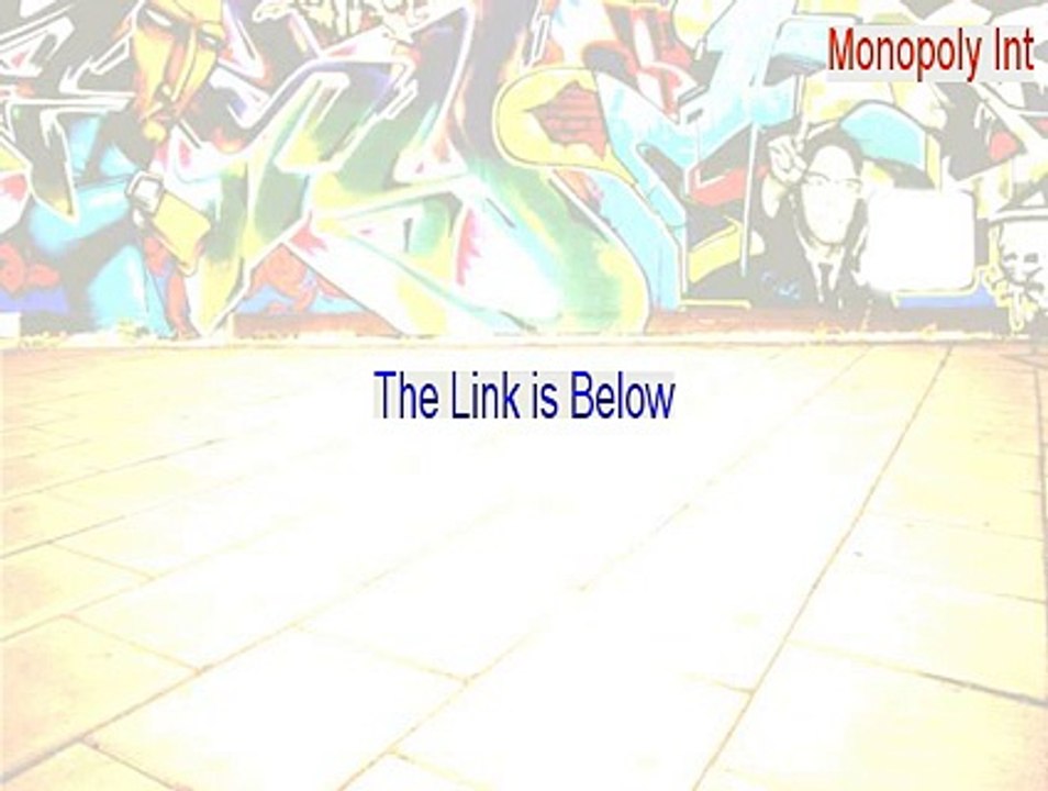 Monopoly Int Serial [Instant Download]