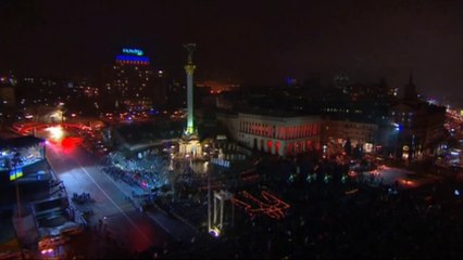 Émotion pour le premier anniversaire de la révolution ukrainienne