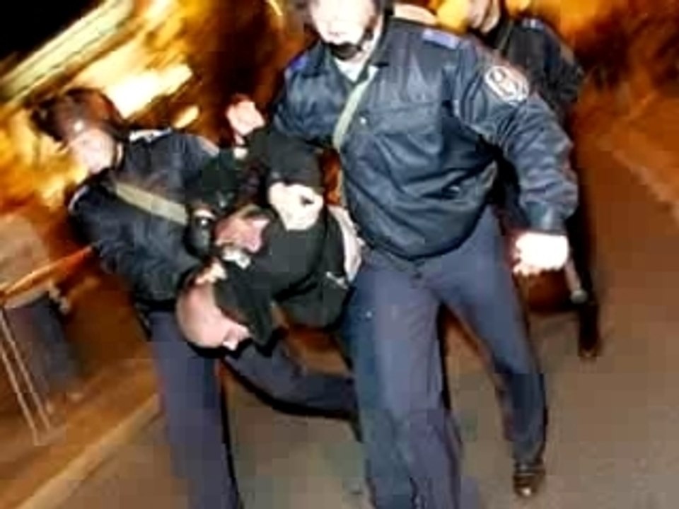 Police brutality in Budapest