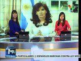 Cristina Fernández rechaza intentos desestabilizadores de la oposición