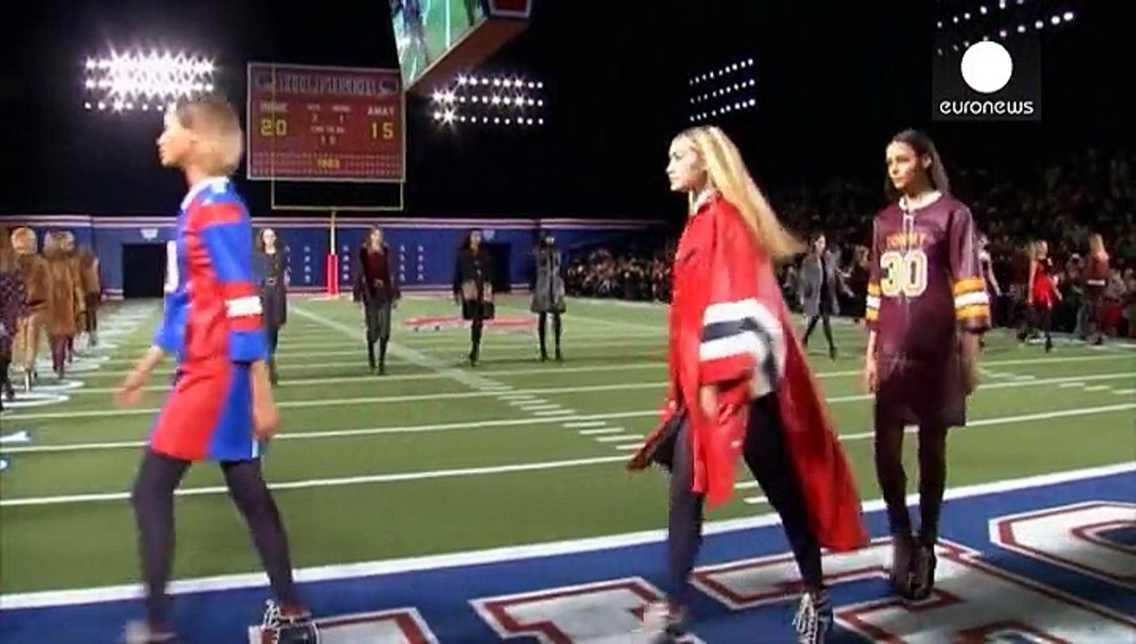 New York Fashion Week: Hilfiger spielt Football