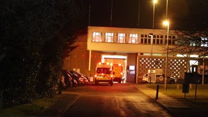 Moving footage of prison fire in Isle of Wight