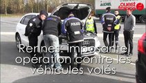 A Rennes, imposante opération contre les vols de voitures