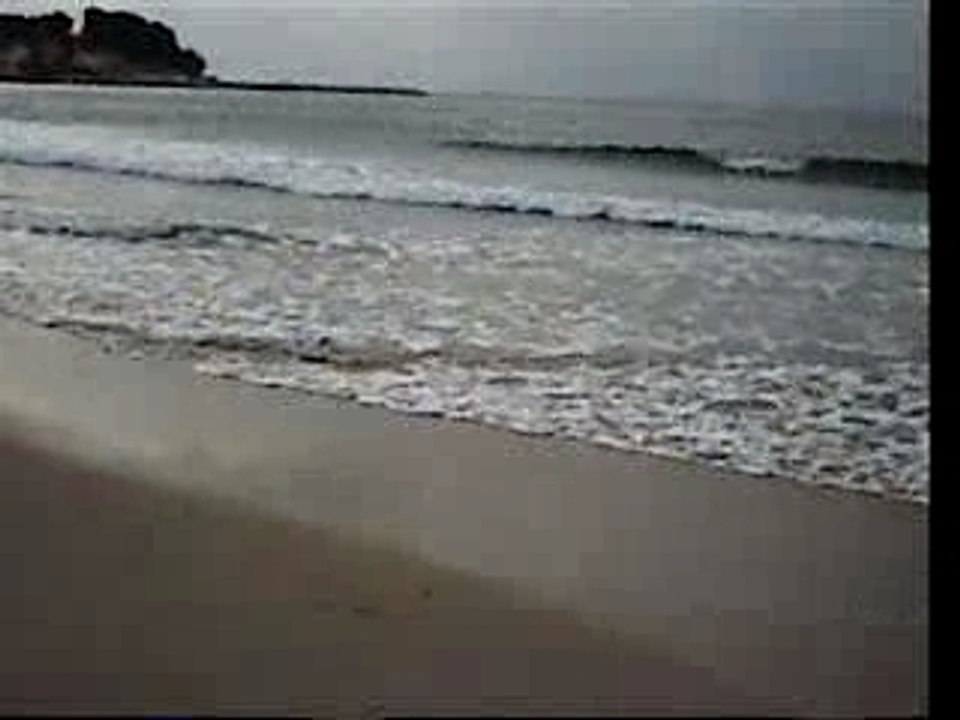 course sur la plage