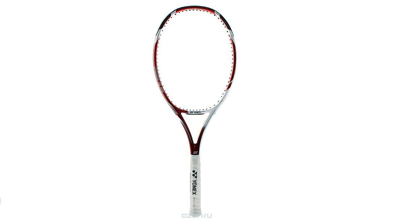 Ракетка теннисная Yonex "Vcore 100S", без натяжки. Ручка 3, цвет: красный, белый