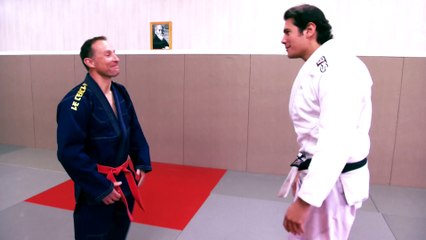 Vincent Parisi coach Jean-Pierre Papin au JJB