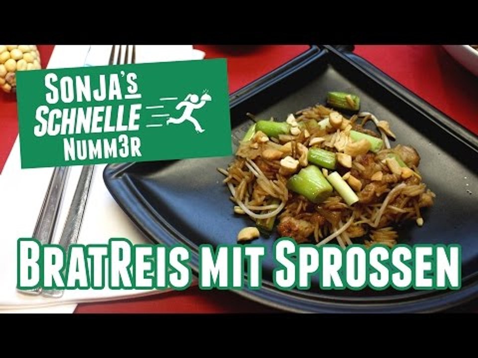 Bratreis mit Sprossen - Rezept (Sonja's Schnelle Nummer #9)