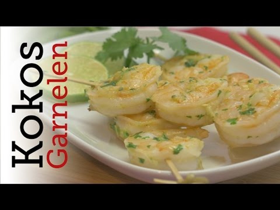 Rezept - Kokos-Garnelenspieße (Red Kitchen - Folge 290)