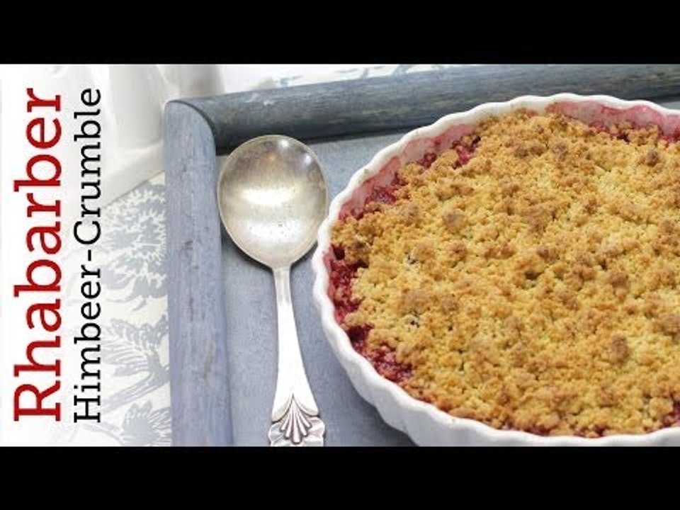 Rezept - Rhabarber-Himbeer-Crumble (Red Kitchen - Folge 273)