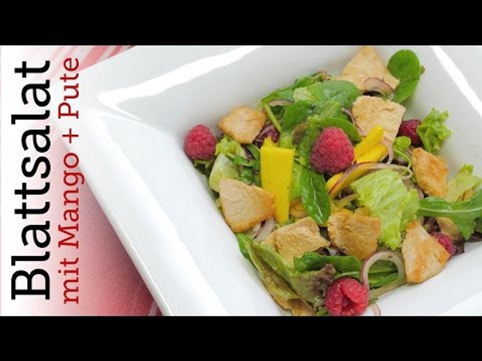 Rezept - Blattsalat mit Mango und Pute (Red Kitchen - Folge 286)