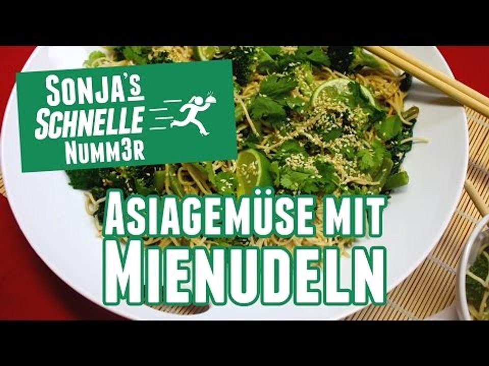 Asiagemüse mit Mienudeln - Rezept (Sonja's Schnelle Nummer #13)