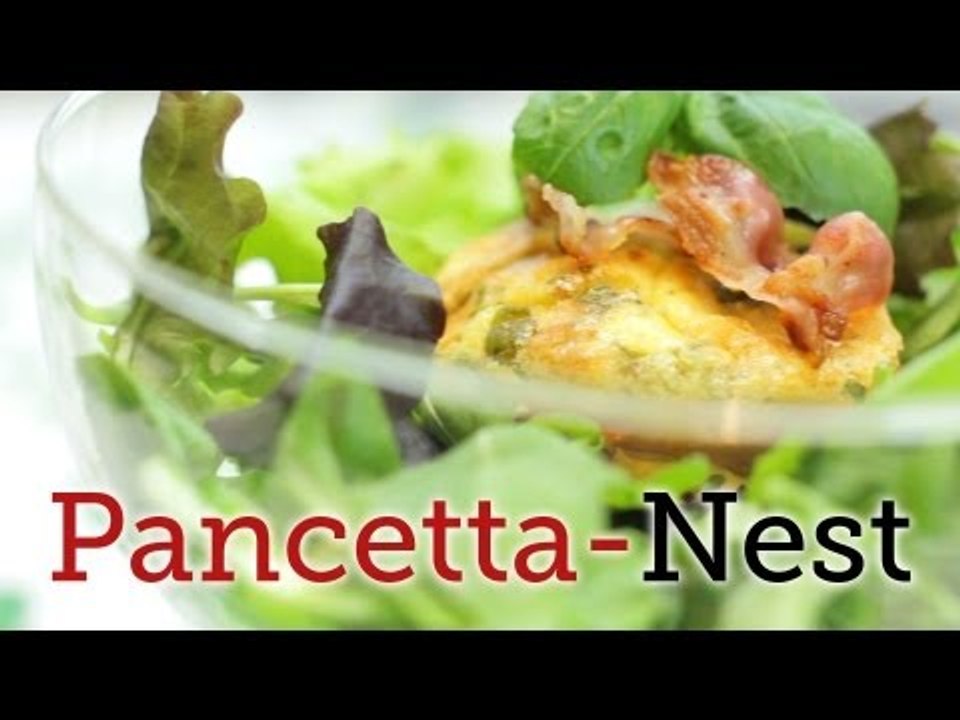Rezept - Pancettanest mit Salat - Vorspeise (Red Kitchen - Folge 242)