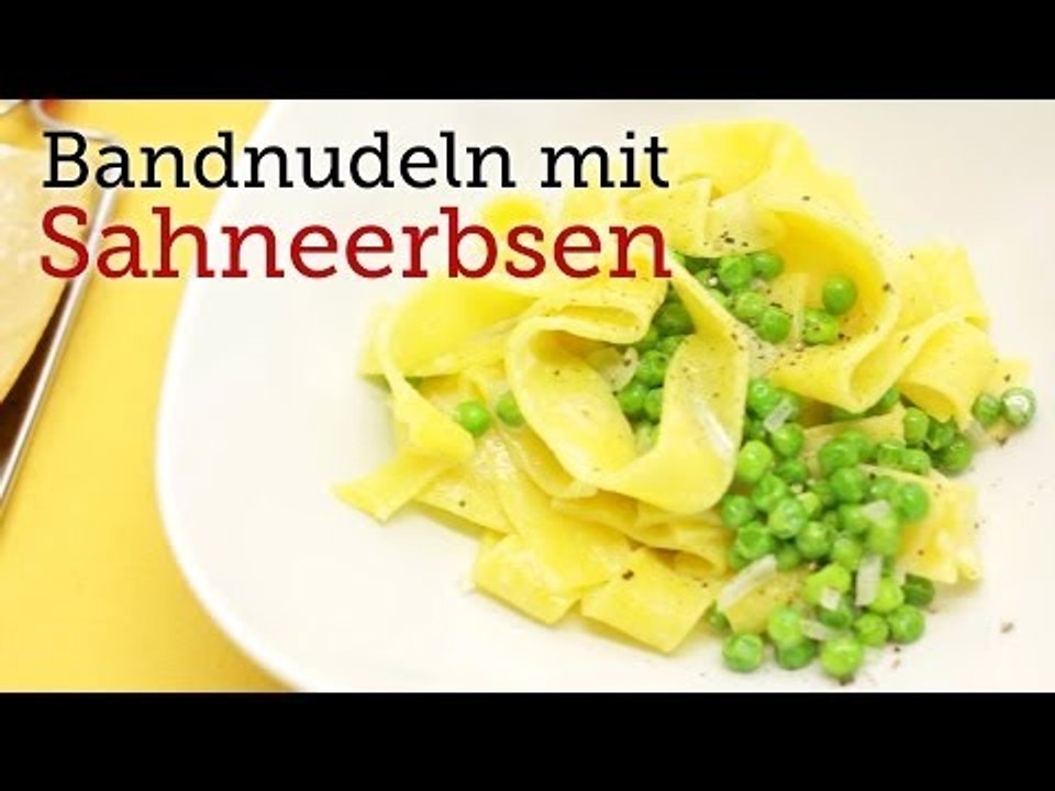 Rezept - Bandnudeln mit Sahneerbsen (Red Kitchen - Folge 245)