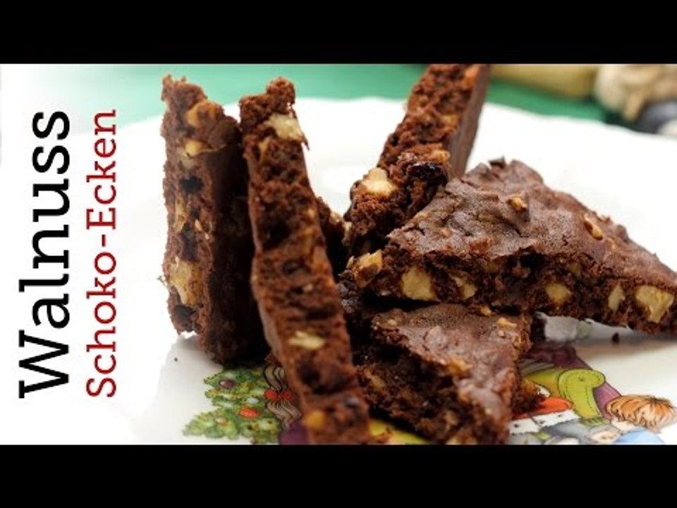 Rezept - Walnuss-Schoko-Ecken (Plätzchenspecial) (Red Kitchen - Folge 303.2)