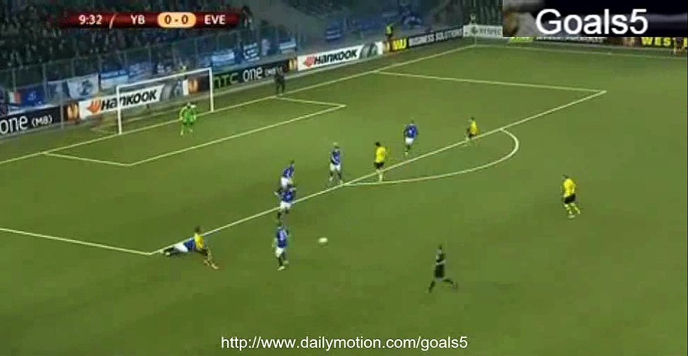 Guillaume Hoarau Goal Young Boys 1 - 0 Everton Europa League 19-2-2015