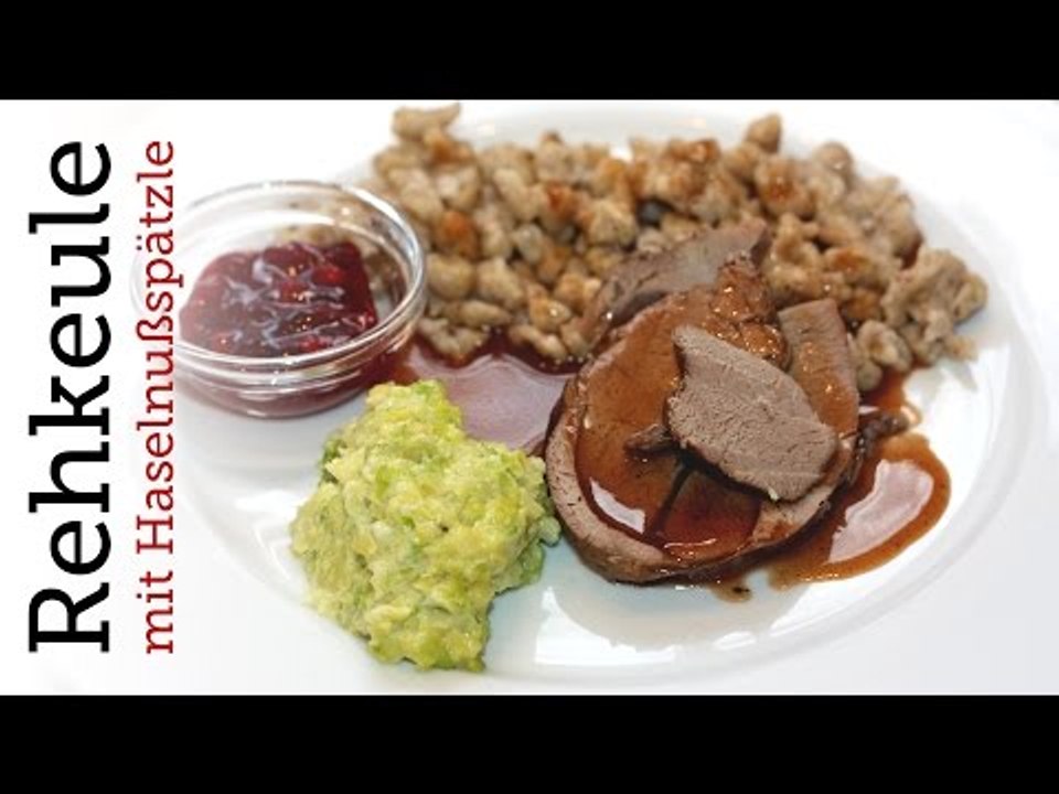 Rezept - Rehkeule + Haselnussspätzle + Rosenkohlpüree (Weihnachten 2011) (Red Kitchen - Folge 153)
