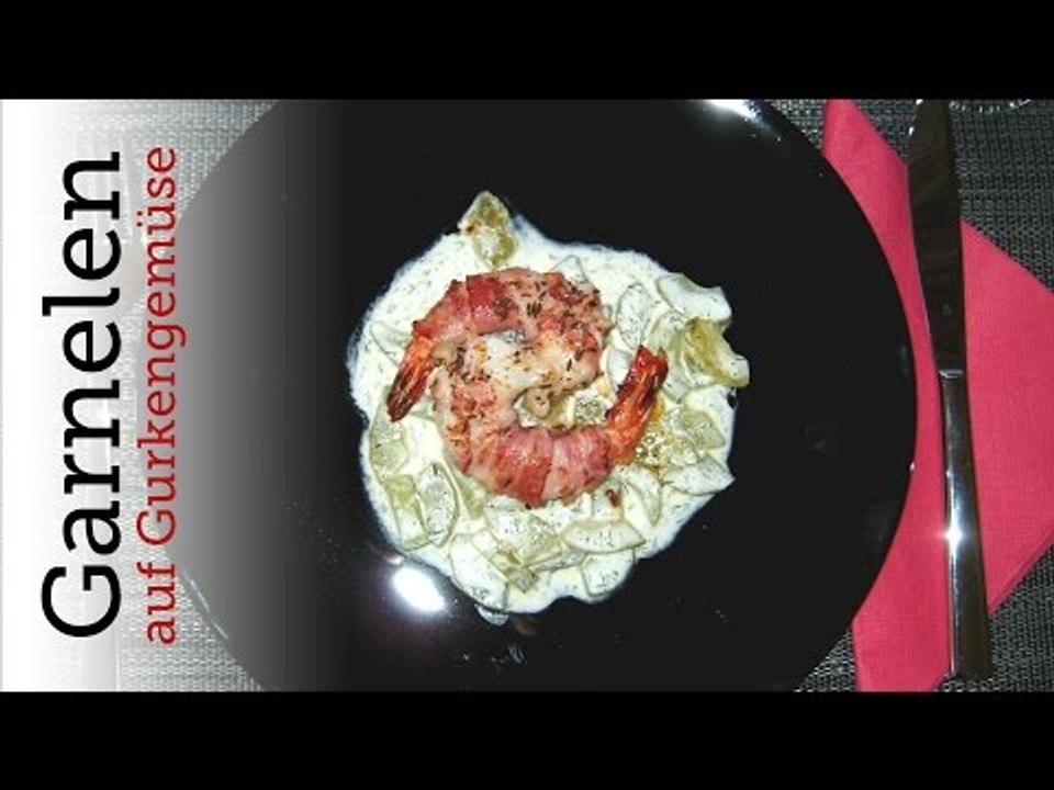 Rezept - Garnelen auf Gurkengemüse('Deutsche See'-Preis 2011: Teil 2) (Red Kitchen - Folge 120)