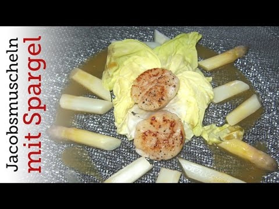 Rezept - Jakobsmuscheln mit Spargel('Deutsche See'-Filmpreis 2011: Teil 3) (Red Kitchen - Folge 121)
