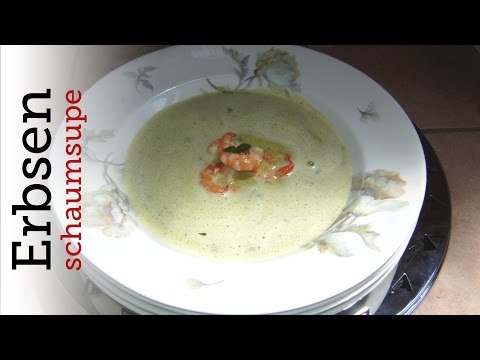 Rezept - Erbsenschaumsuppe mit Garnelen (Red Kitchen - Folge 132)