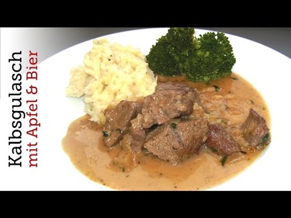 Rezept - Kalbsgulasch mit Apfel und Bier (Red Kitchen - Folge 73)