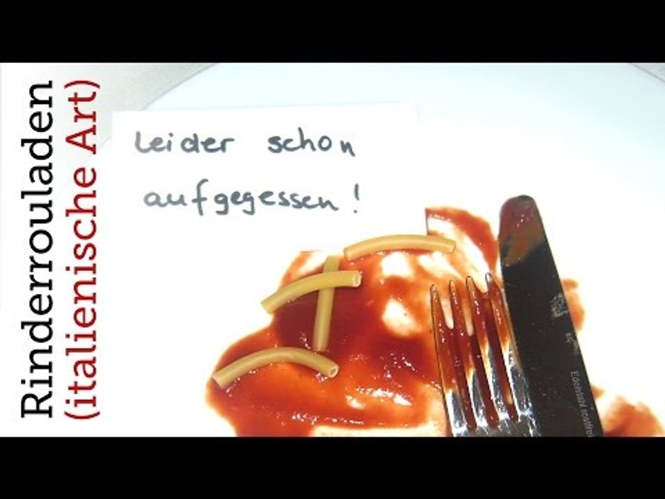 Rezept - Italienische Rinderrouladen (Red Kitchen - Folge 05)