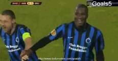 Mamadou Obbi Oulare Goal Aalborg 0 - 1 Club Brugge Europa League 19-2-2015