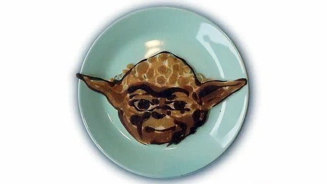 Pancakes with portraits of the heroes of Star Wars - Масленица в стиле Звёздных войн