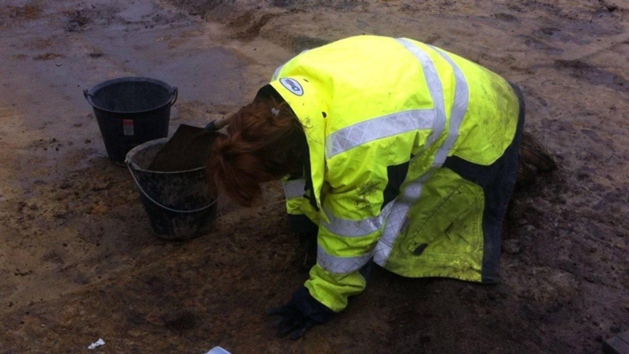 Fouilles archéologiques site d'Auvours