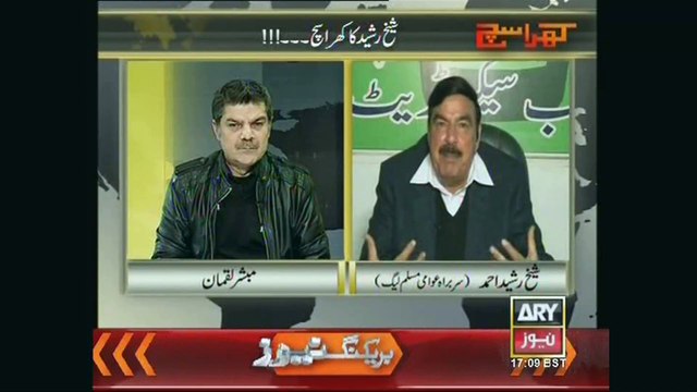 Sheikh Rasheed on ARY News Khara Sach With Mubasher Lucman HD 19 February 2015