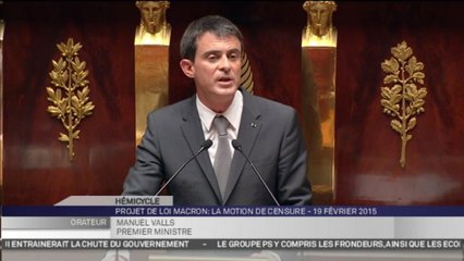 Manuel Valls : "Nous continuerons sans relâche à réformer"