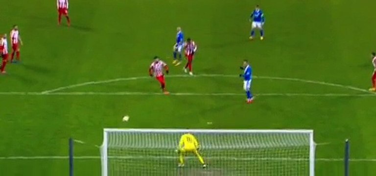 Goal Kankava J. - Dnipro 1 - 0 Olympiakos Piraeus - Europa League - Play Offs - 19/02/2015