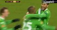 Bas Dost Goal Wolfsburg 1 - 0 Sporting Europa League 19-2-2015