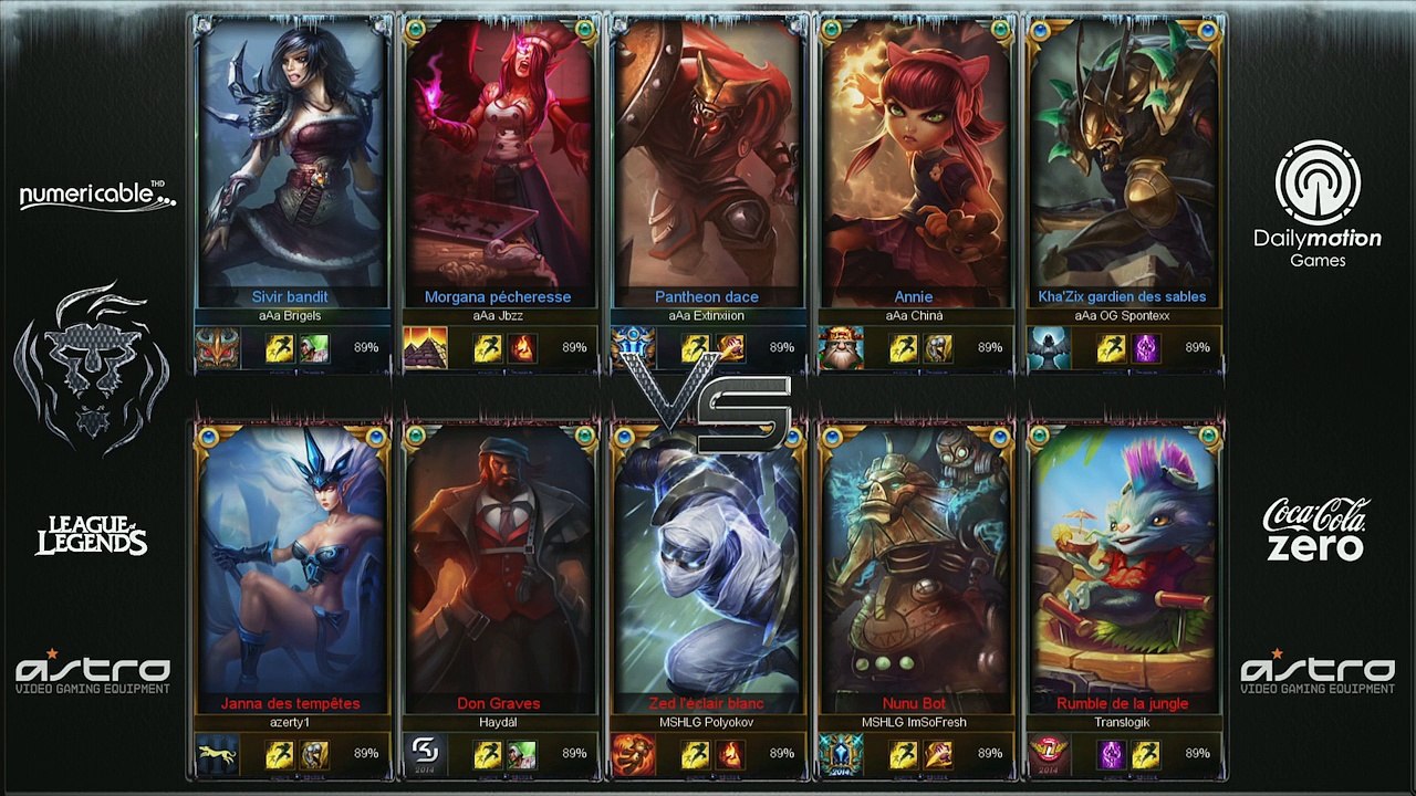 Lyon e-Sport #8 - Finale LOOSER BRACKET aAa vs MASHALLAH - GAME 2