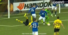 Guillaume Hoarau Penalty Miss Young Boys 1 - 4 Everton Europa League 19-2-2015
