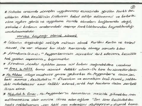 İLH2006 03.Ünite ErolBalcı - HADİS Ders Notları Hadis Kaynaklarında Sünnet Tasavvuru