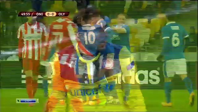 Днепр - Олимпиакос 2-0. Гол Ротаня Лига Европы УЕФА