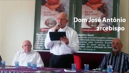 Dom José faz leitura de mensagem enviada pelo papa Francisco