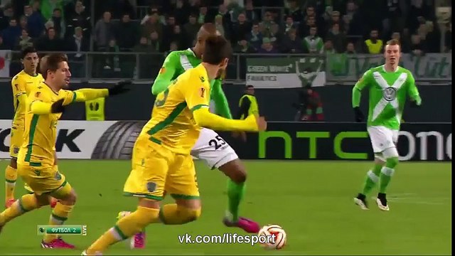 VfL Wolfsburg 2 - 0 Sporting Lisbon All Goals and Full Highlights 19/02/2015 - Europa League