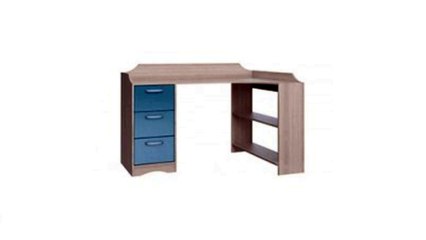 Столлайн Стол компьютерный угловой Флауэ СТЛ.093.23 сосна авола/шелк бирюза