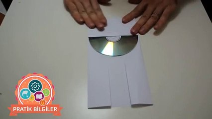 Ev yapımı CD zarfı (How to make a CD case from a piece of paper) ENG SBT