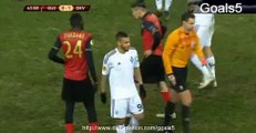 Younes Belhanda Red Card Guingamp 0 - 1 Dinamo Kiev Europa League 19-2-2015