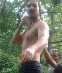 Christian Bale Tackles Zip-Line Challenge in Dominican Republic