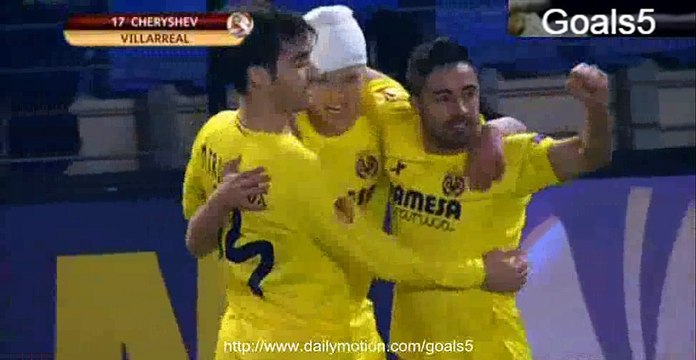 Denis Cheryshev Goal Villarreal 2 - 1 Salzburg Europa League 19-2-2015