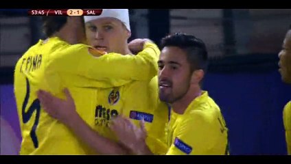 Goal Cheryshev - Villarreal 2-1 Salzburg - 19-02-2015