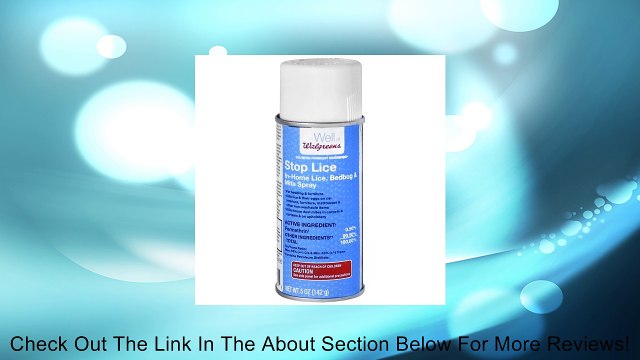 Walgreens Stop Lice in-Home Spray 5 fl oz Review