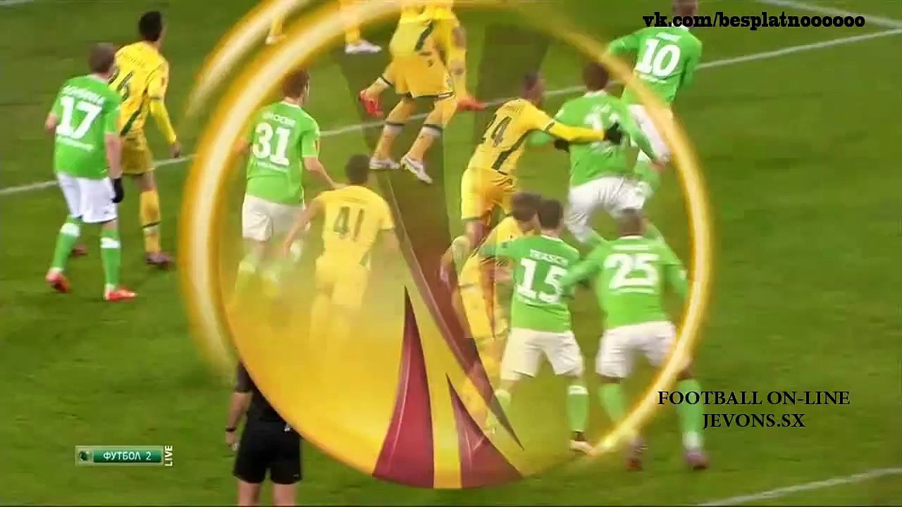 Вольфсбург - Спортинг  2-0  Лига Европы 2014-2015  19.02.2015  Обзор матча Highlights