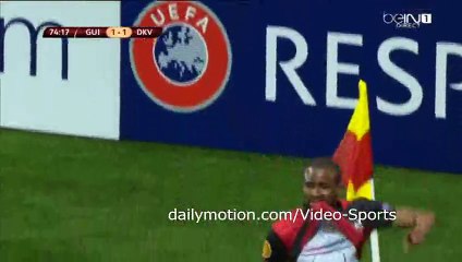 Goal Diallo - Guingamp 2-1 Dynamo Kiev - 19-02-2015