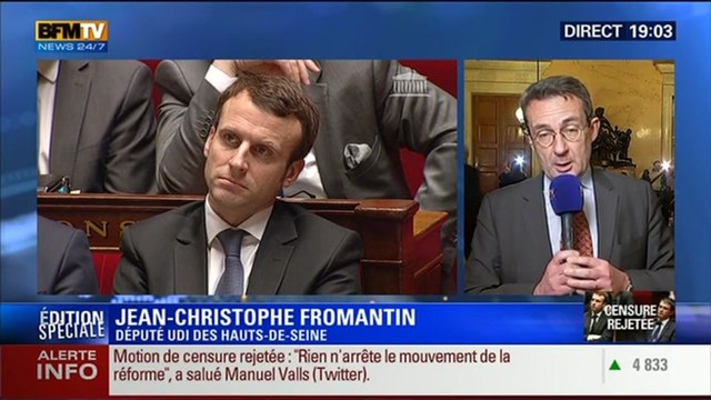 19h Ruth Elkrief: Edition spéciale Rejet de la motion de censure (2/8): Je n'ai pas voulu me livrer à cet exercice , Jean-Christophe Fromantin - 19/02